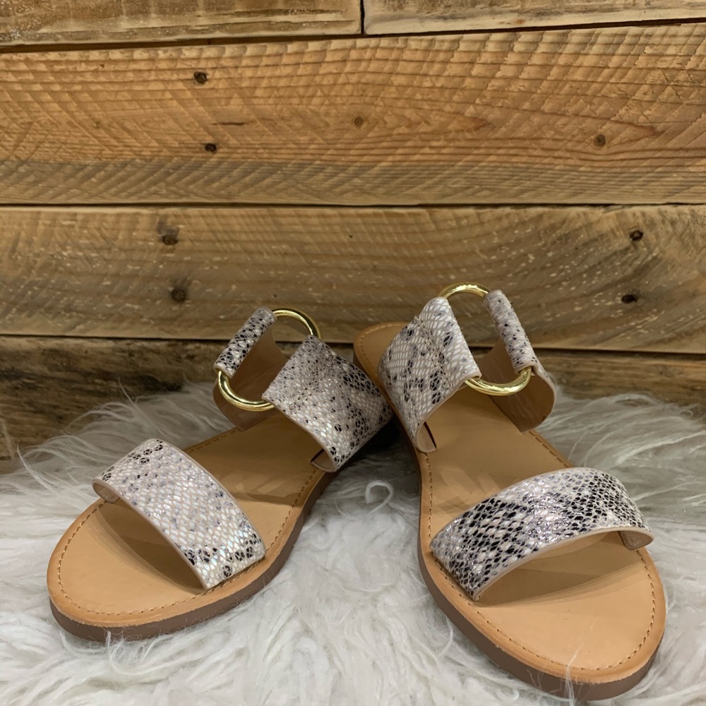 Snake skin sandals